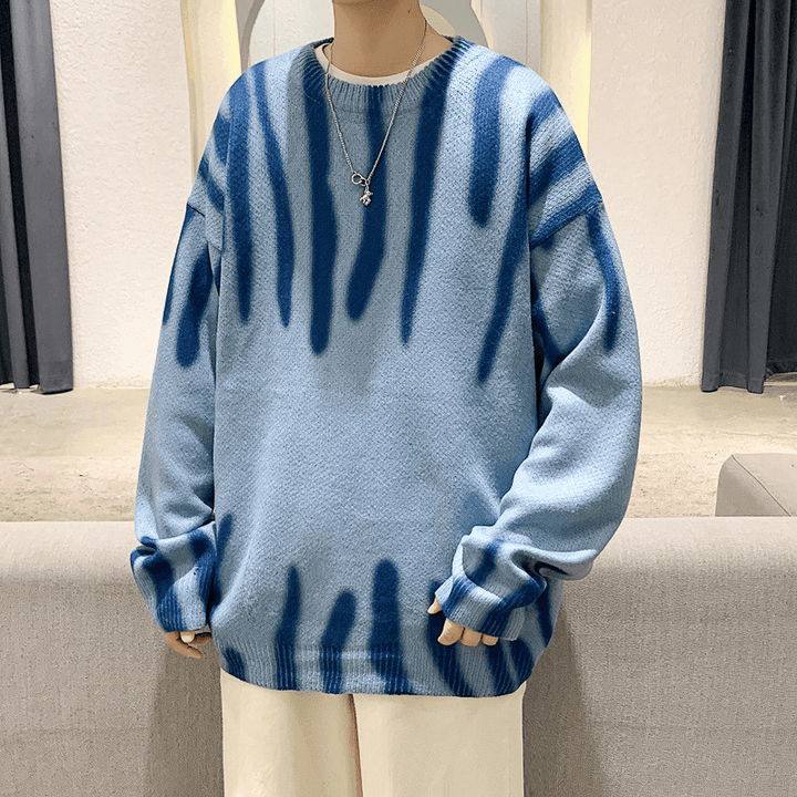 Men'S Casual Youth Loose Hong Kong Style Sweater