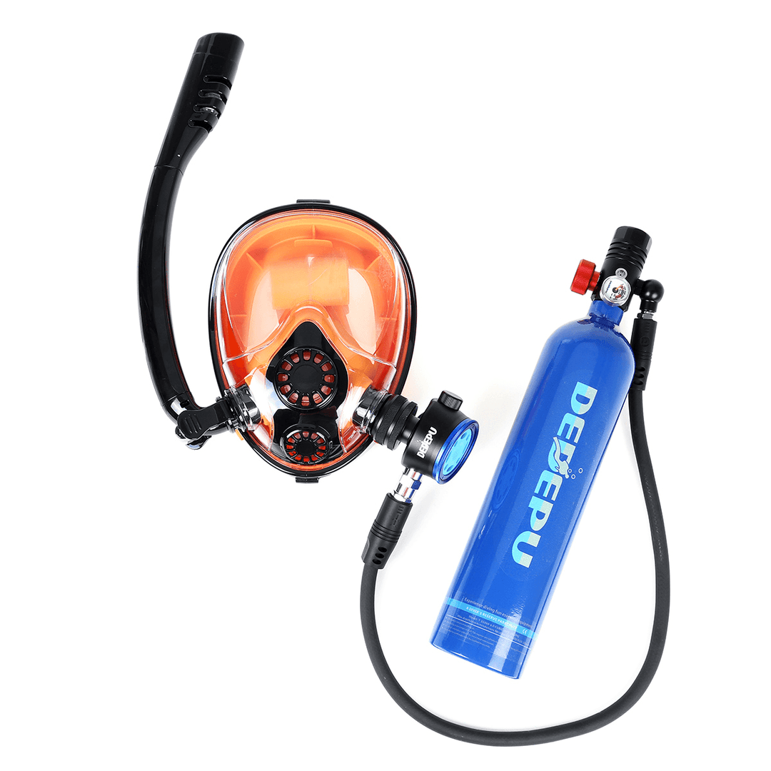 1L Diving Mini Scuba Cylinder Oxygen Tank Underwater Breath Equipment+Face Mask