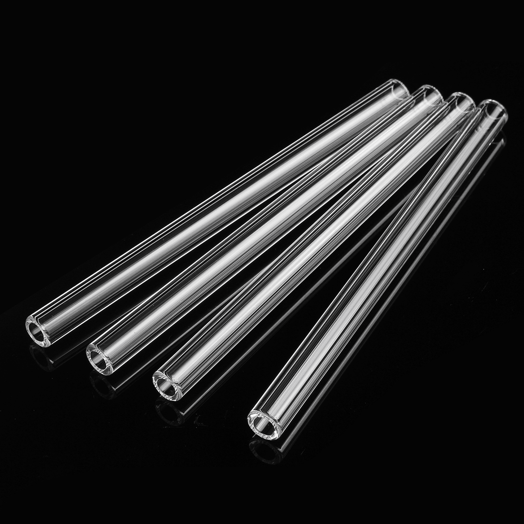 4Pcs Borosilicate Glass Blowing Tube 150Mm X 10Mm X 2.2Mm