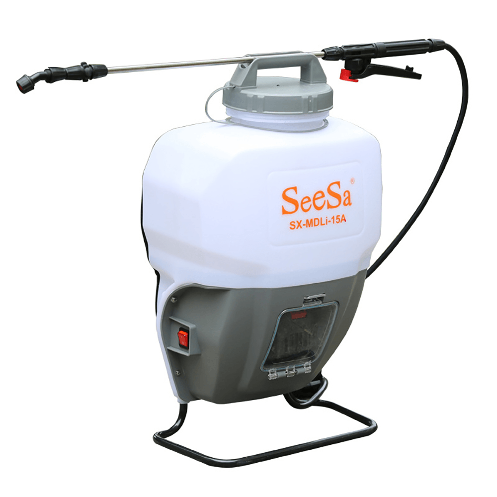 15L 2Ah/4Ah Li-Ion Battery Portable Knapsack Electric Pump Sprayer Disinfection Mosquito Killer Spraying for Farm Office Industrial