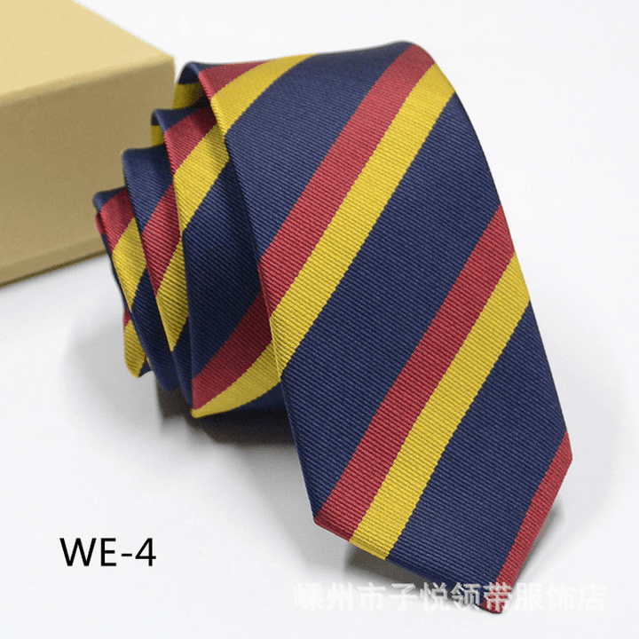 6CM Trendy Men'S 1960 Needle Fine Made Nano Waterproof Tie