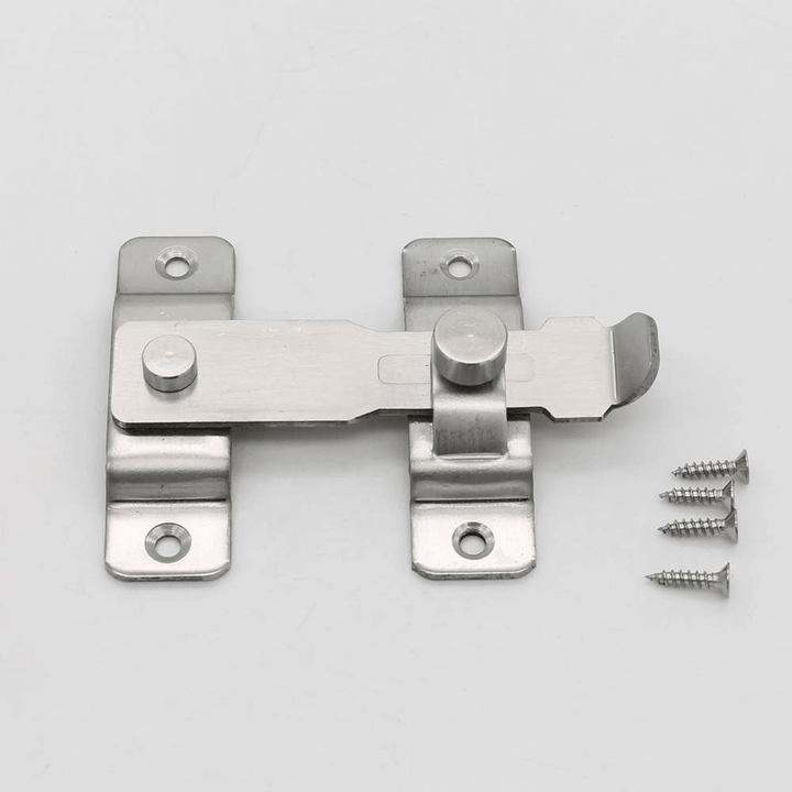 Door Thickened Stainless Steel Slide Gate Latch Door Bolt Safety Lock Buckle