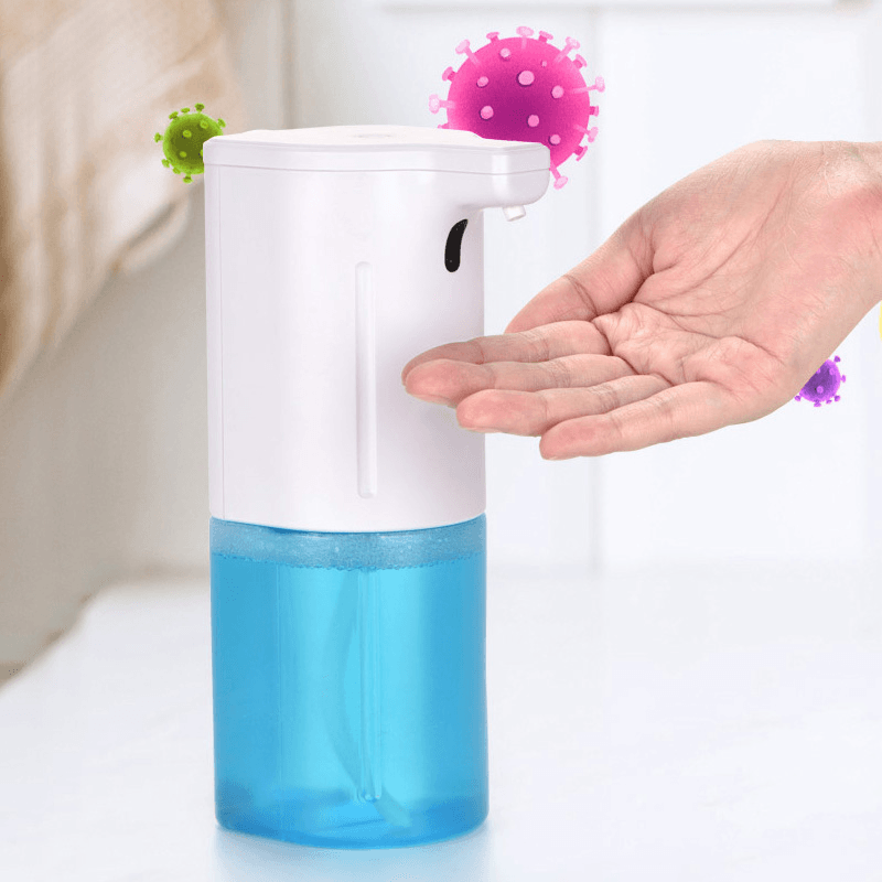 Automatic Soap Dispenser USB Charging Induction Hand Washer Infrared Motion Sensor Foaming Soap Dispenser with UV Sterilize Light