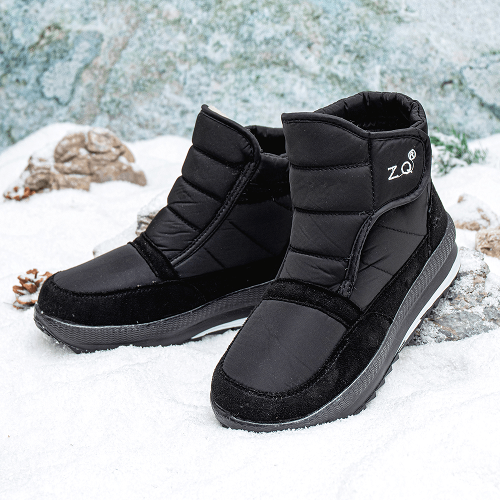 Men Soft Comfy Non Slip Wear Resistant Winter Thicken Warm Snow Boots