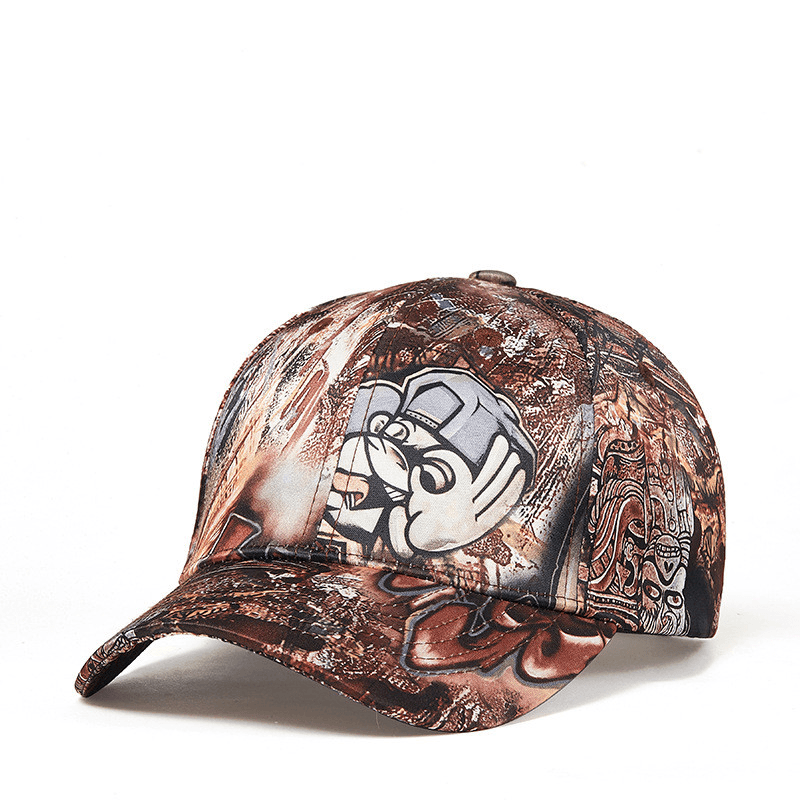 Men'S Outdoor Shading Street Personality Graffiti Hat