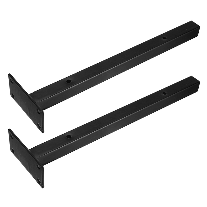 2Pcs Retro Iron Wall Shelf Brackets Floating Boards Holder 15/20/25/30CM