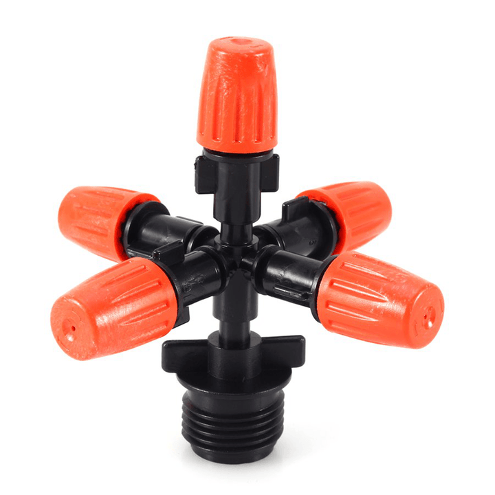 1/2" Five Outlets Spraying Nozzle Garden Balcony Greenhouse Misting Atomizing Adjustable Sprinkler