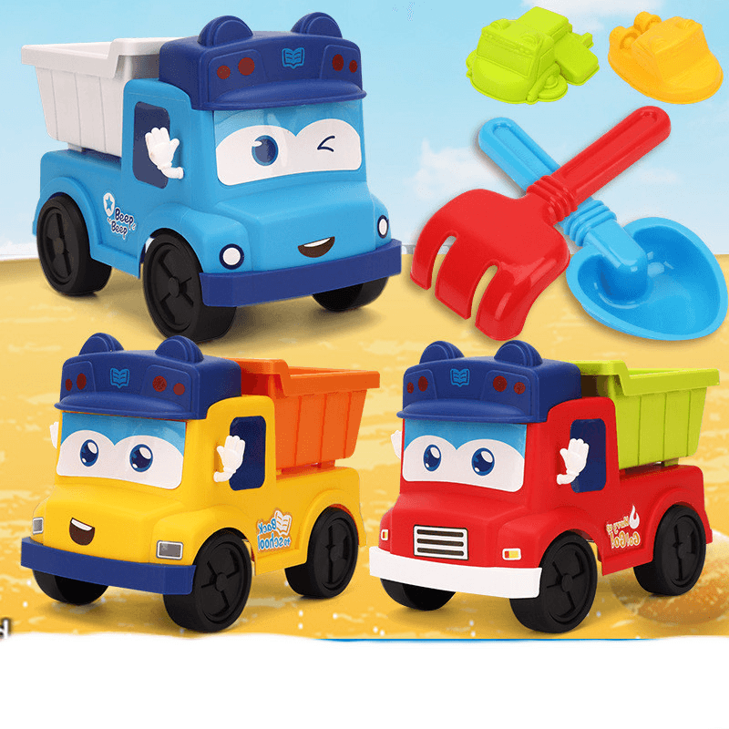 Large Beach Toy Car Plant Story Summer Thicken Beach Set