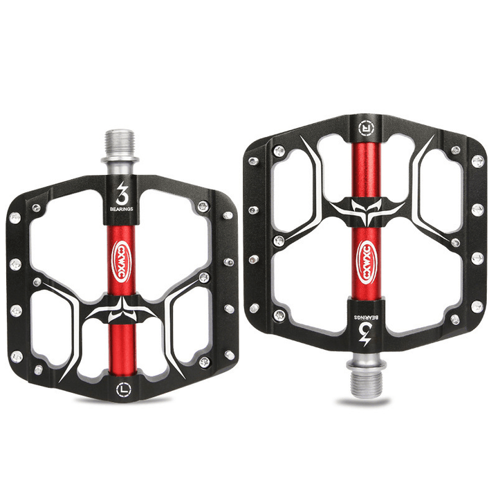 CXWXC V15 Bike Pedals 3 Sealed Bearings Anti-Slip Ultralight Mountain Bicycle Wide Platform Pedals - MRSLM