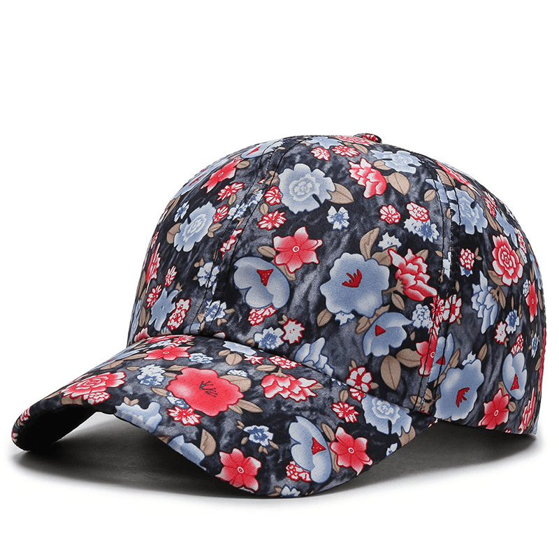 All-Match Cotton Sunshade Small Floral Baseball Cap