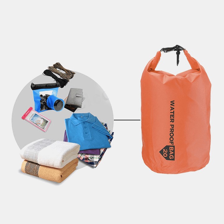 10L 20L 40L 70L Waterproof Bag Dry Sack Storage Pack for Kayak Canoeing Camping Travel