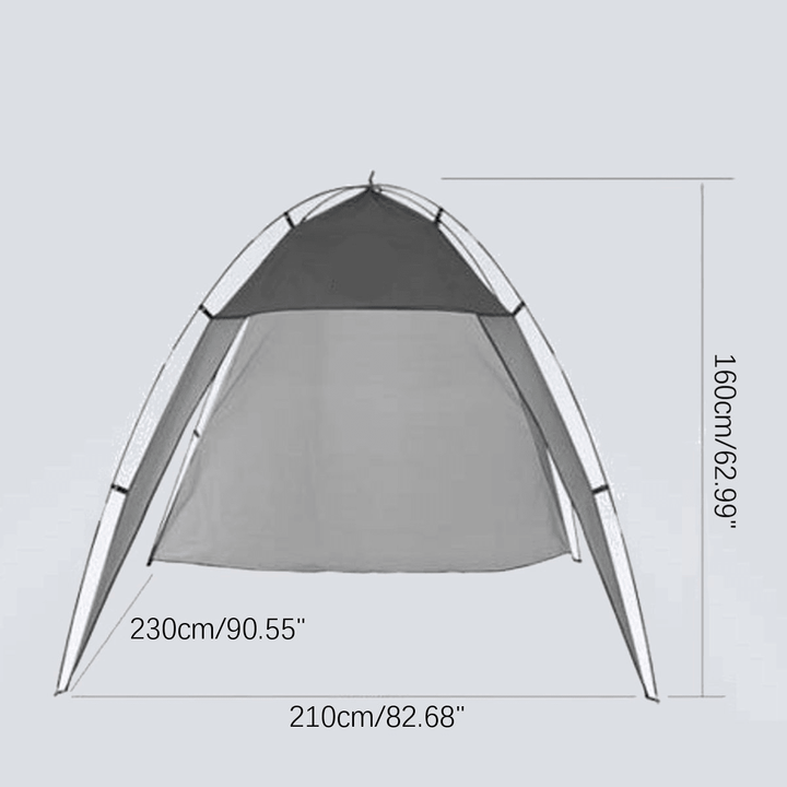 Outdoor Canopy Lightweight Tent Windshield Shade Large Awning for Camping Picnic Beach