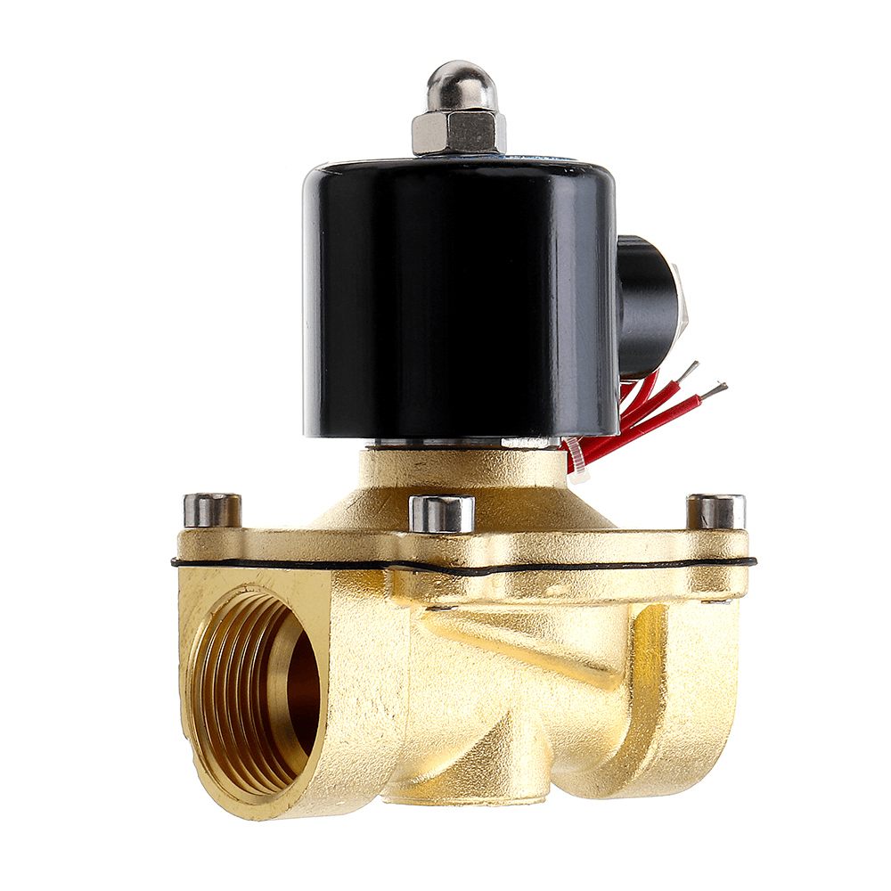 1/2 3/4 1 Inch 220V Electric Solenoid Valve Pneumatic Valve for Water Air Gas Brass Valve Air Valves