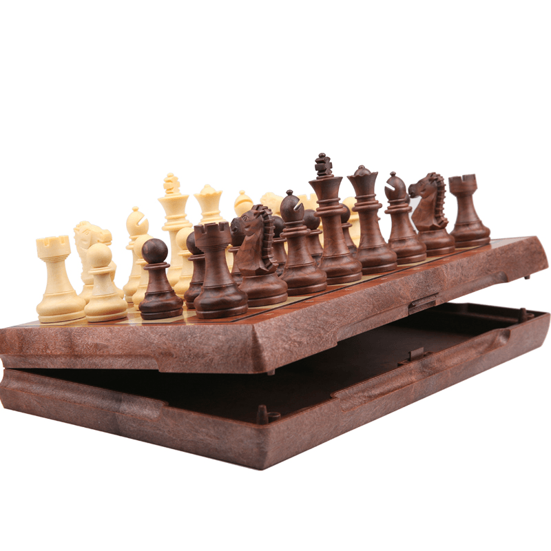 Chess Magnetic Chess Pieces Adult High-End Chessboard Imitation Solid Wood Children'S Student Primer