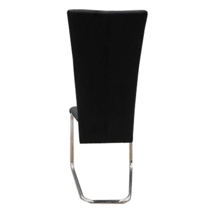 Dining Chairs 2 Pcs Black Faux Leather