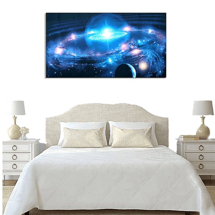 43*24 Inch Andromeda Galaxy Stars Universe Space Silk Poster Art Wall Home Decor Paints