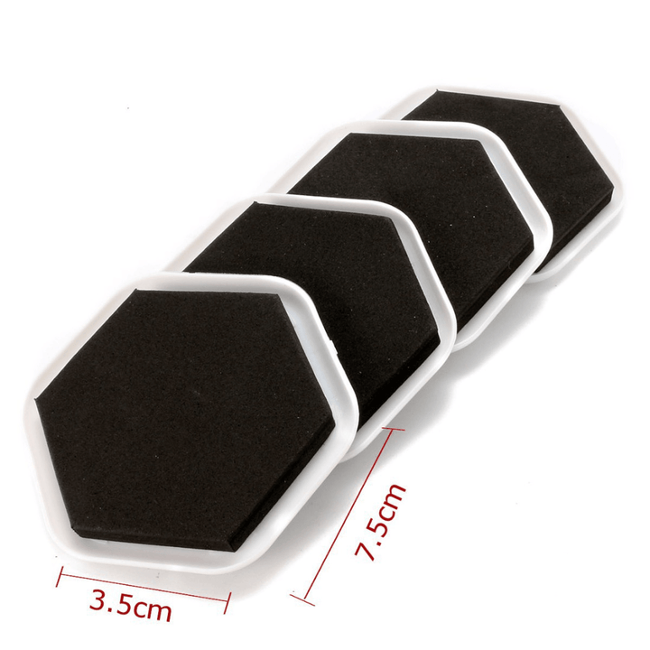 4Pcs Furniture Moving Sliders Mover Pads Moving Furniture Gliders Hardwood Floor Protectors Carpet Flooring Coaster Furniture Protector