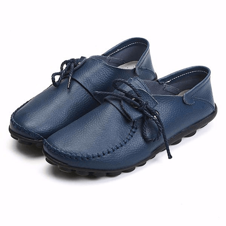 Women Soft Comfortable Leather Flats US Size 5-12