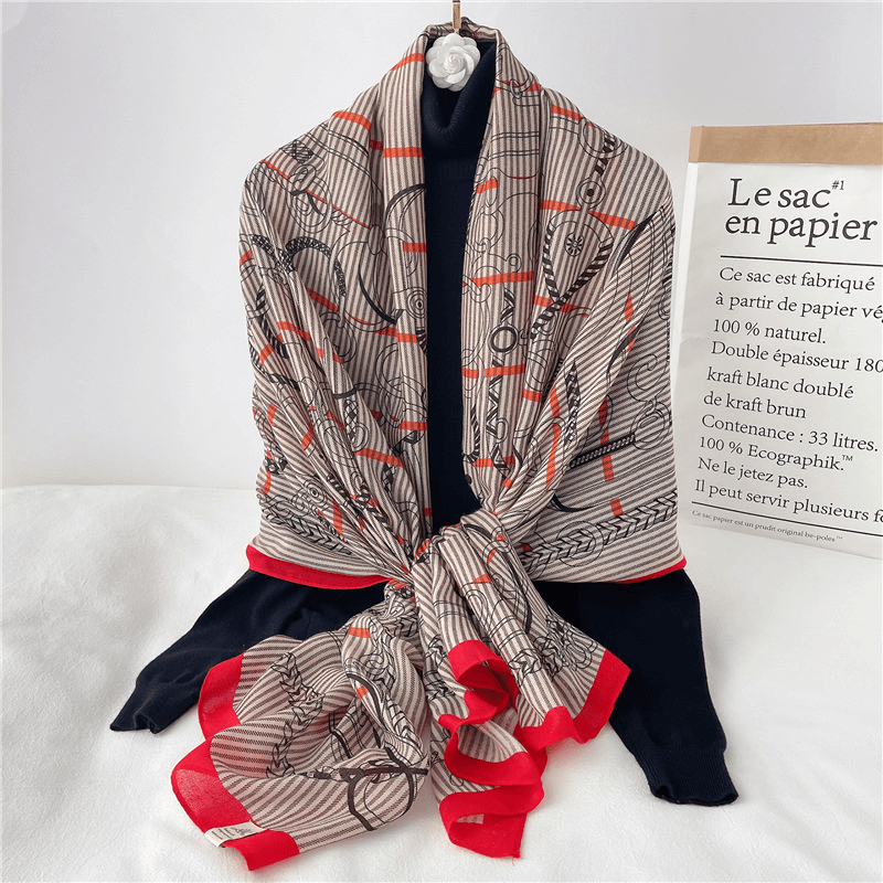 Fashion Scarf Women Cotton and Linen Shawl Europe and America