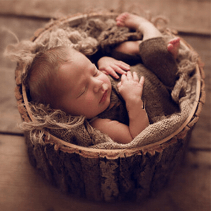 Newborn Wooden Photography Props round Basket Posing Studio Baby Photography Prop Posting Accesoriess