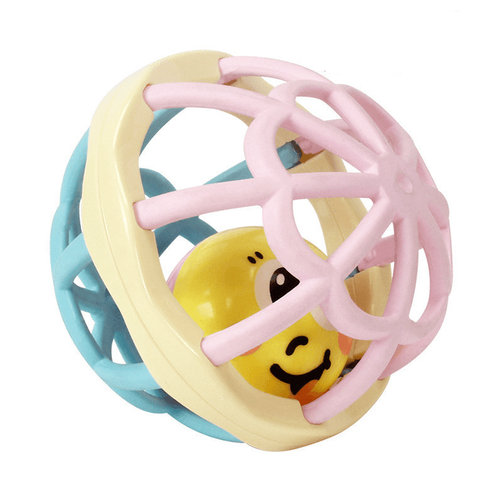 Baby Hand Catching the Ball and Digging the Hole Toy Can Chew and Rattle Early Education Soft Rubber Ball Baby