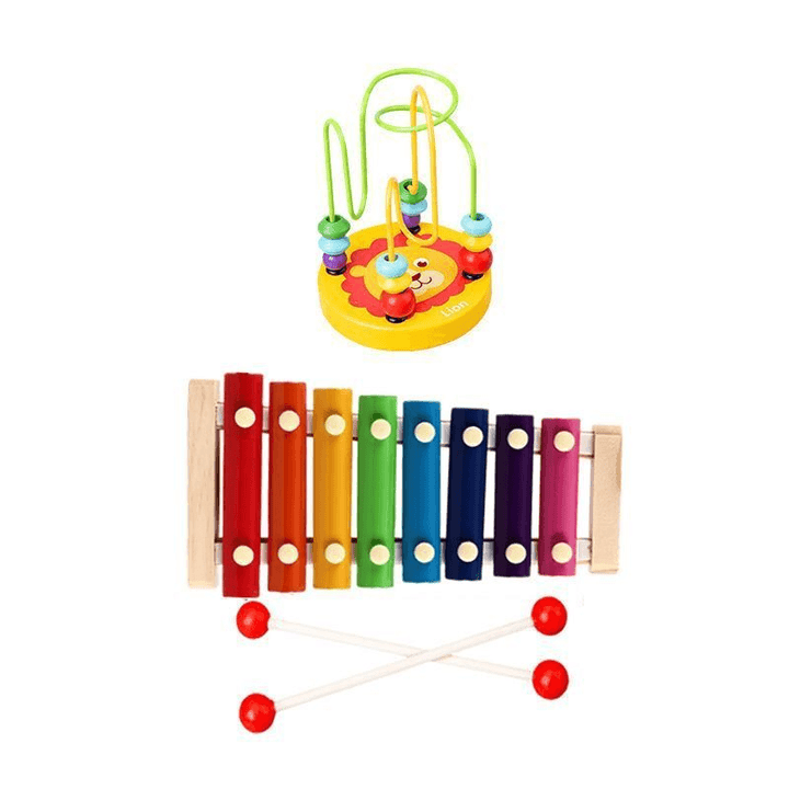 Xylophone Children Eight Tone Small Hand Knocking on the Piano