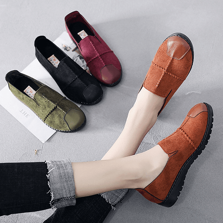 Women Casual Suede Soft Sole Loafers