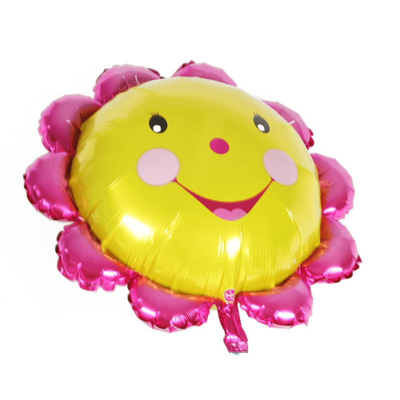 23 Inch Aluminum Foil Sunflower Balloon Smiling Face Balloons Birthday Party Decoration