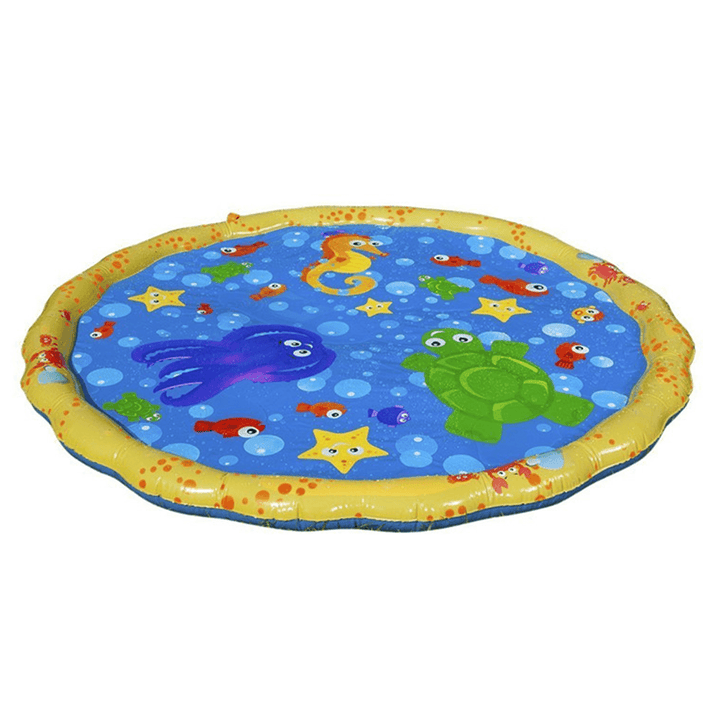 100CM Inflatable Children'S Lawn Splash Sprinkler Mat Play Pad with PVC Material for Outdoor