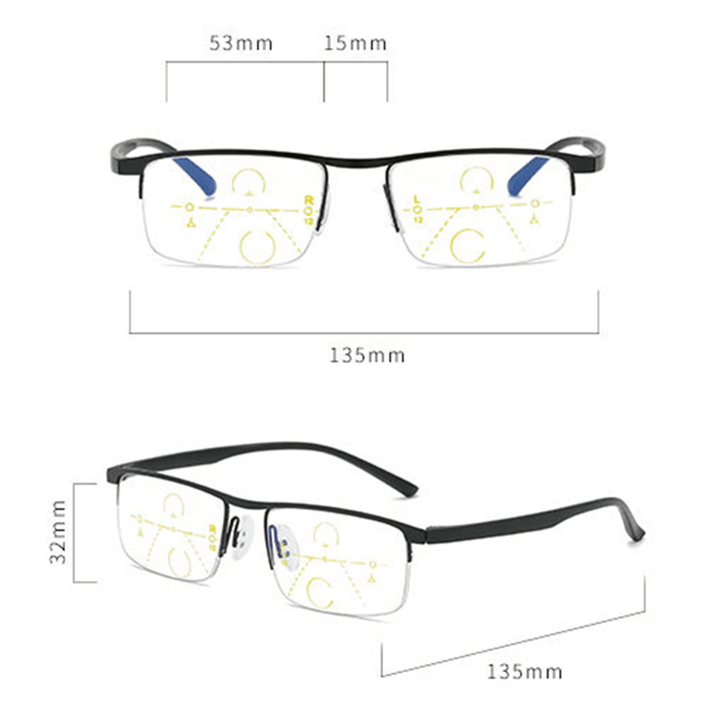 Anti-Fatigue Flexible Vogue Computer Square Reading Glasses