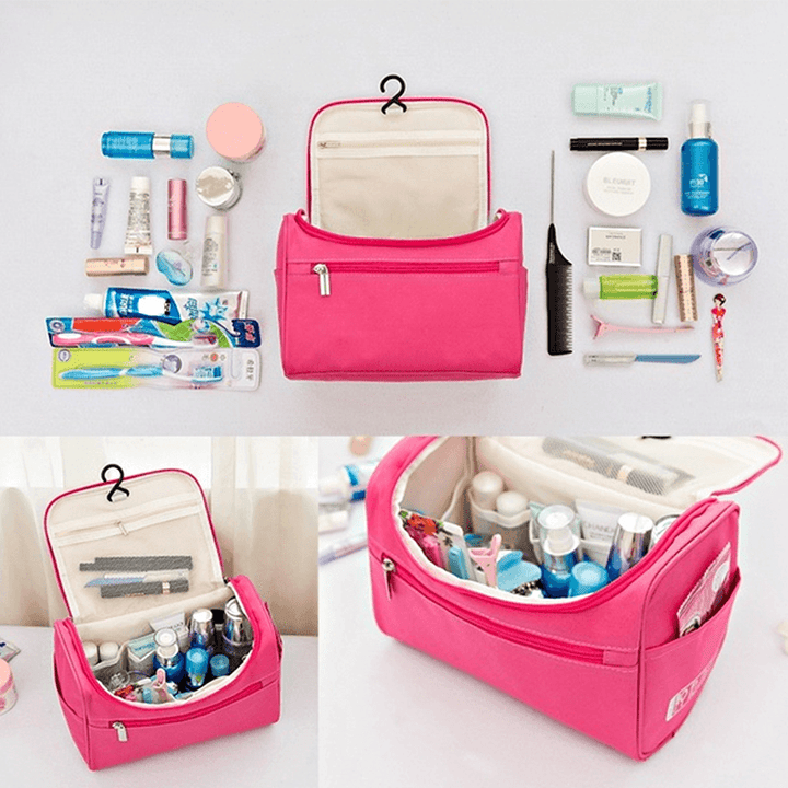 Women Portable Toiletry Wash Bag Waterproof Cosmetic Make-Up Storage Pouch Outdoor Travel