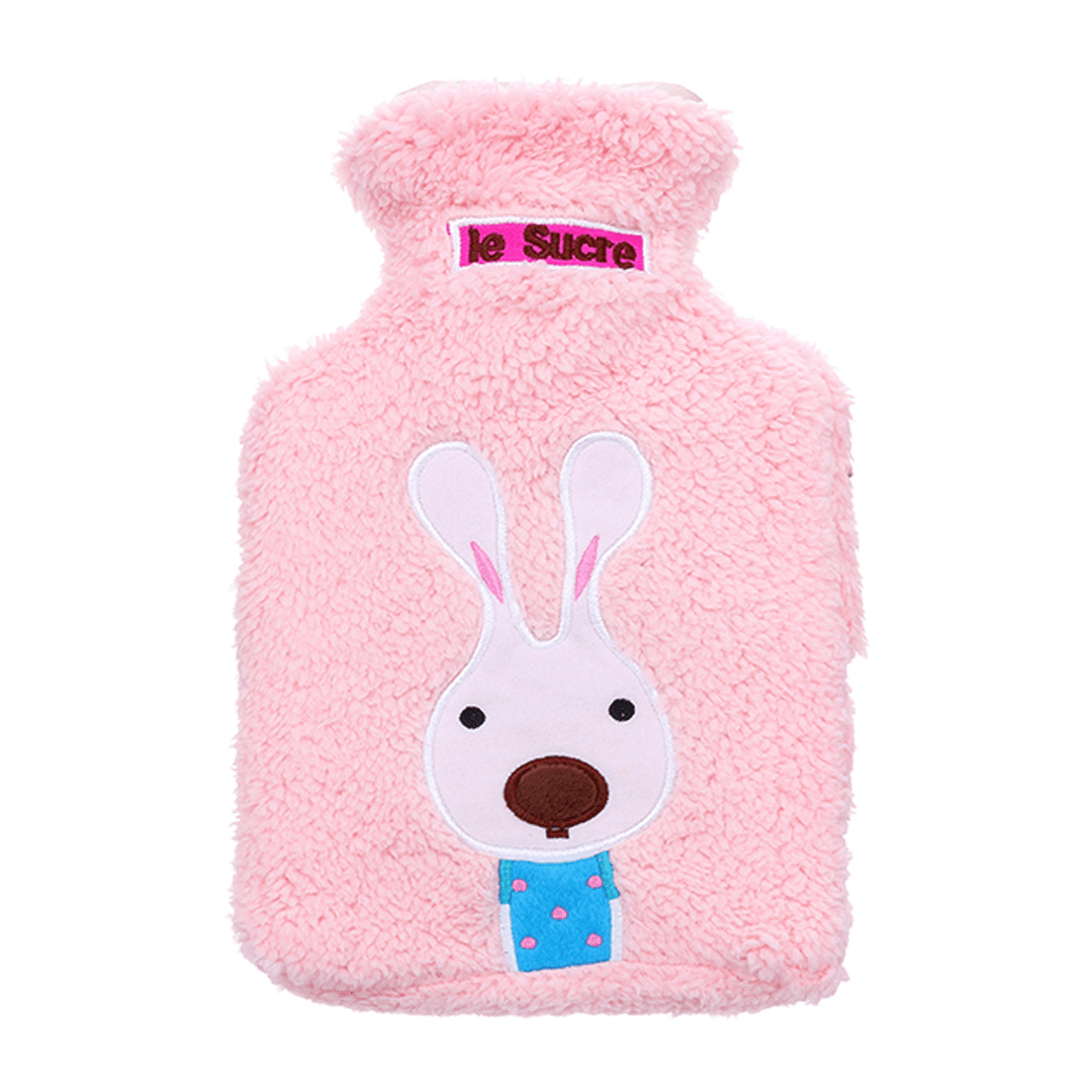 34X22Cm Portable Hot Water Bottle Bag Creative Cute Cartoon Rabbit Hand Warmer