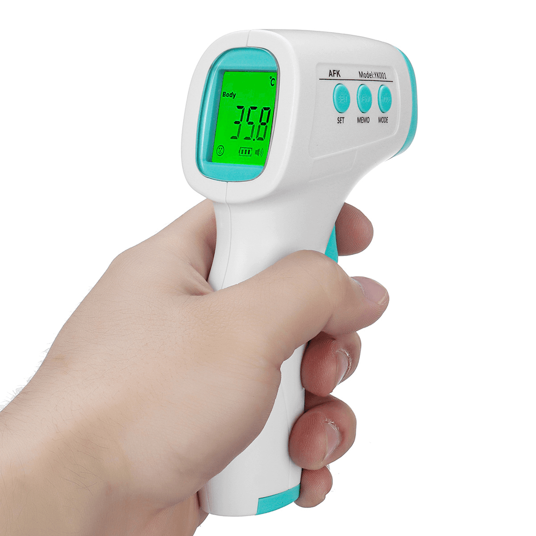 LCD Digital Forehead Body Temperature Meter Non-Contact IR Infrared Thermometer Audlt /Baby Digital Thermometer