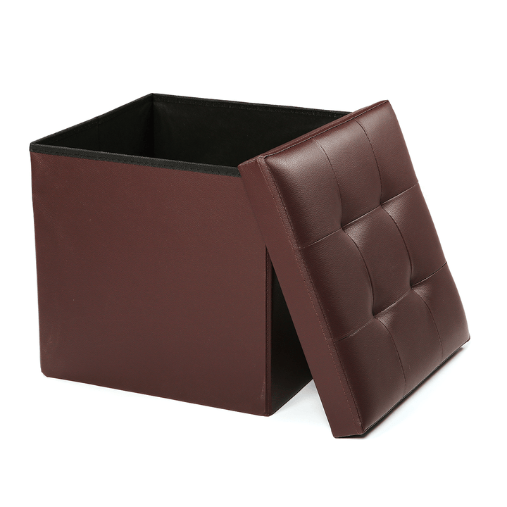 Multifunctional Storage Stool Leather Sofa Ottoman Bench Footrest Box Seat Footstool Square Chair Home Office Furniture