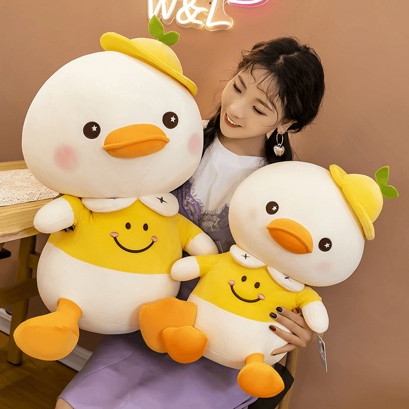 Cartoon Smiling Little Yellow Duck Plush Toy