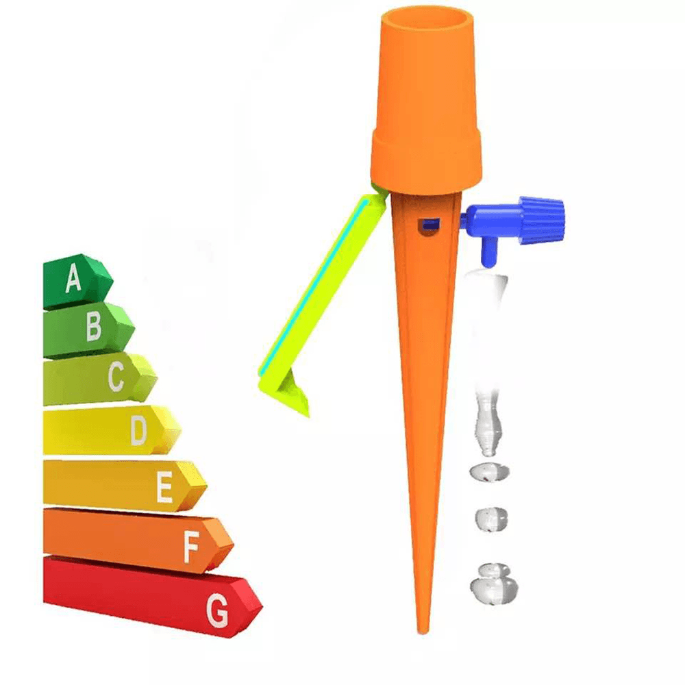 12Pcs Constant Pressure Automatic Flow Dripper Adjustable Self Watering Spikes Irrigation Equipment for Plastic Bottle Indoor Outdoor Bonsai Watering Device