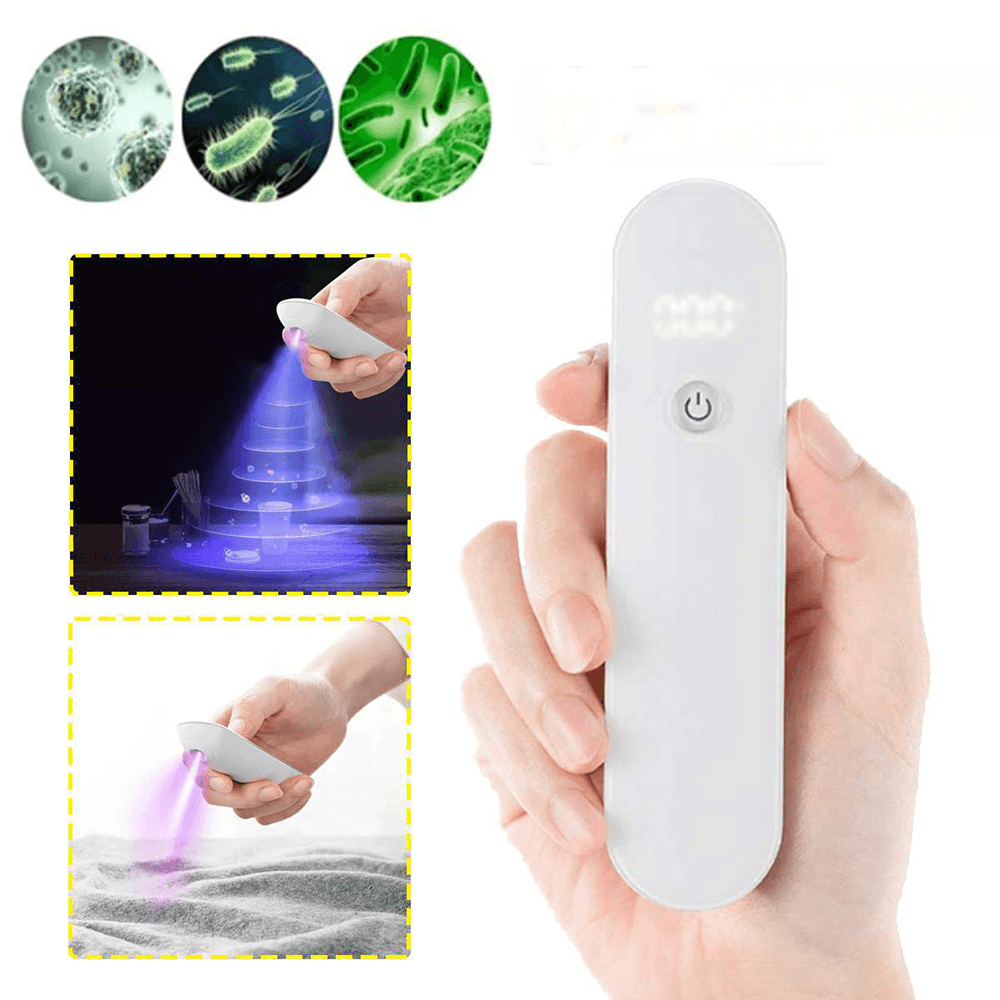 Household Portable Ultraviolet Light Phone Sterilizer USB Charging Toothbrush Mask Sterilizer Handheld Multifunction Germicidal UV Lamp