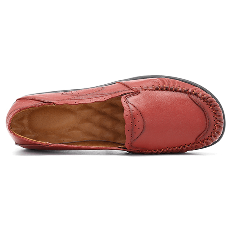 Genuine Leather Women Comfy Casual Flat Loafers