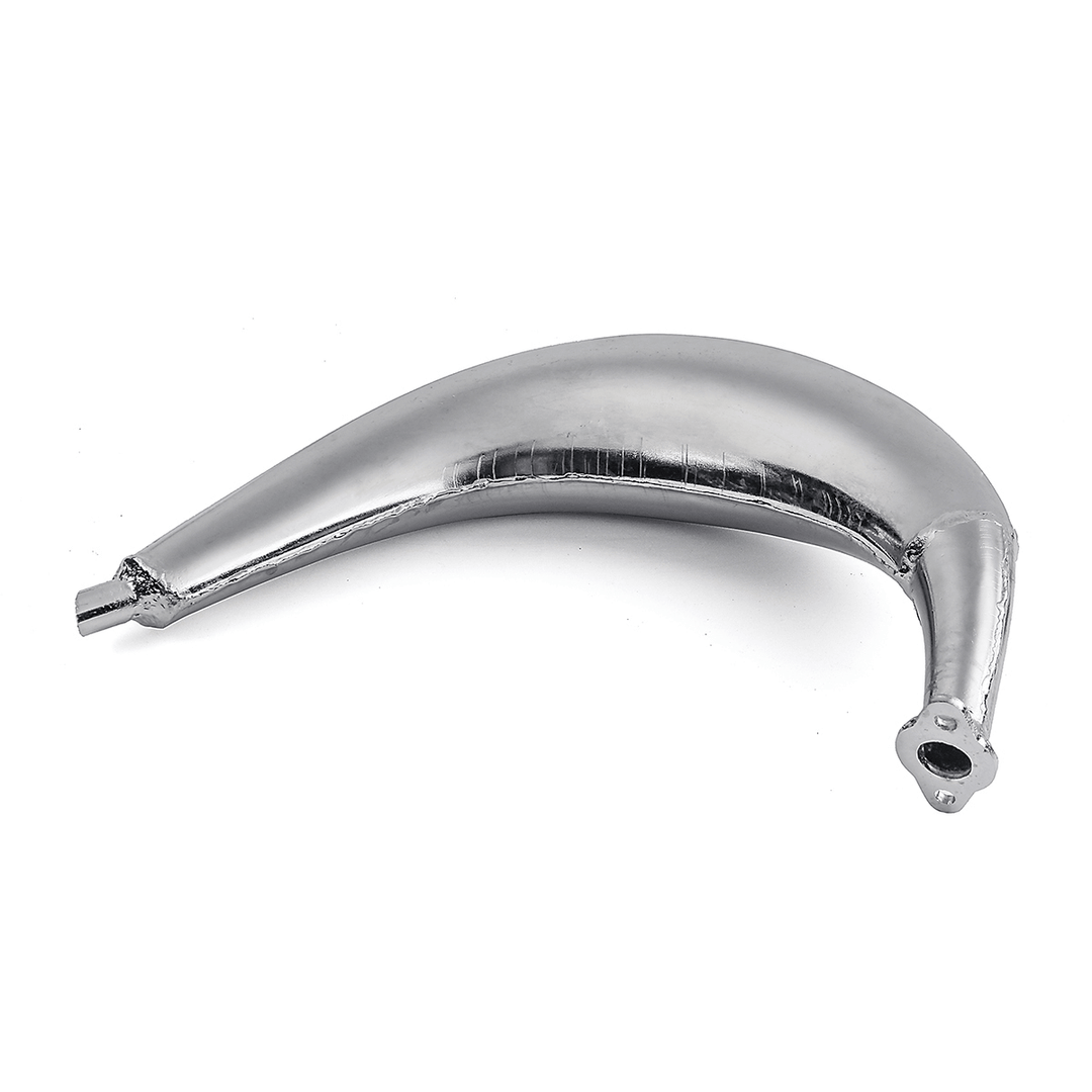 Chrome Muffler Exhaust Pipe for 80Cc 66Cc 49Cc Motorized Bicycle Engine Bike Cycling Accessories