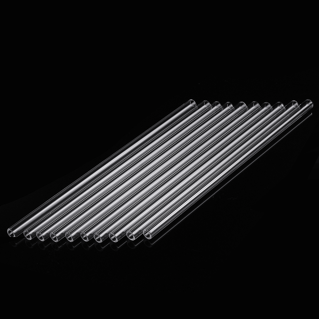 10Pcs 200Mm OD 7Mm 1.5Mm Thick Wall Borosilicate Glass Blowing Tube