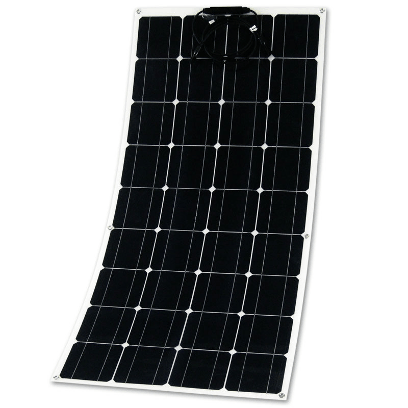 18V 200W PET Single Crystal Silicon Laminated Semi-Flexible Solar Panel 1592*790*3Mm