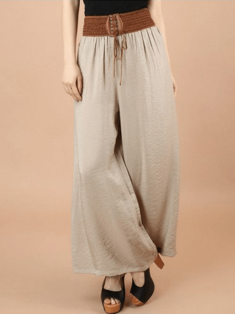 Drawstring High Waist Pants