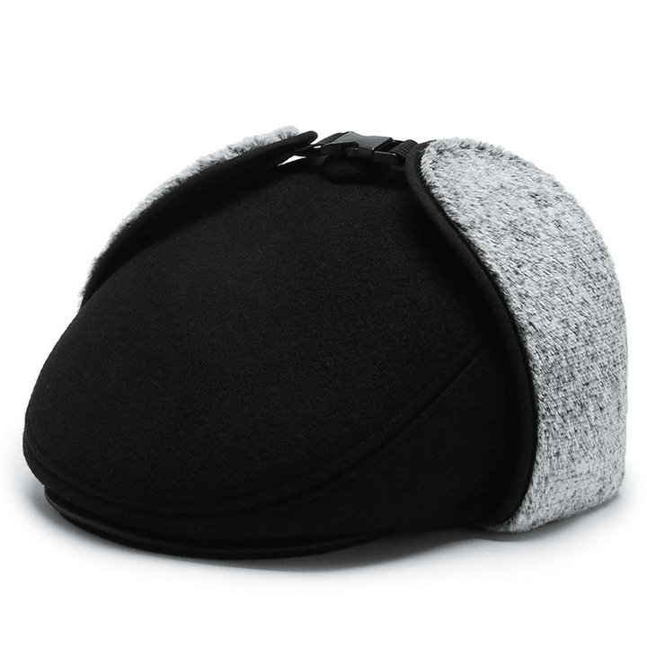 Thickened Earmuffs and Velvet Warm Cotton Cap