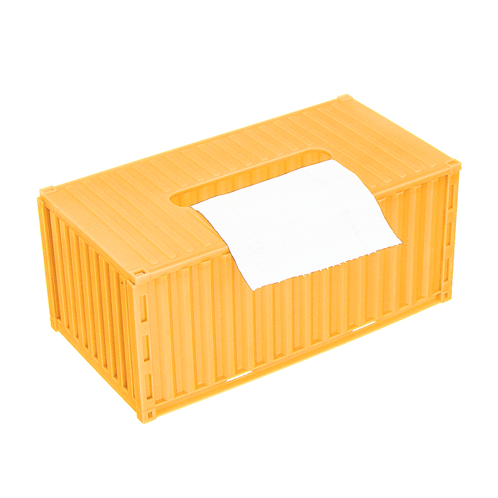 Tissue Napkin Box Shipping Container Paper Cover Storage Holder Home Office Car Case