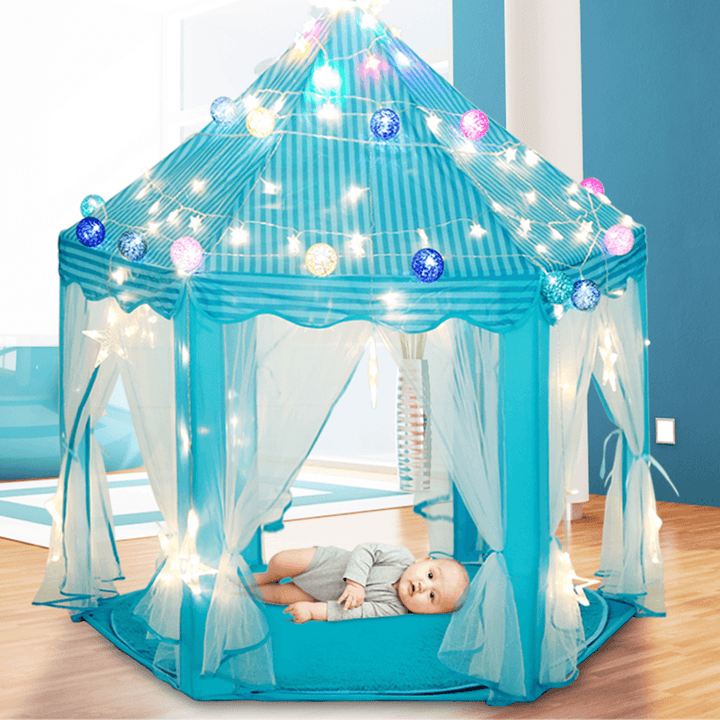 140Cm Kids FoldableÔºÜPortable Tent Play Castle Garden Outdoor Indoor Playhouse Children Game Tent Baby Gift