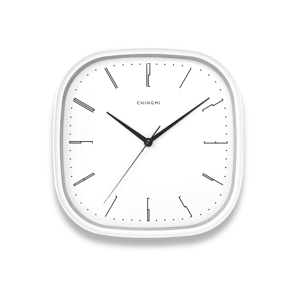 Chingmi Wall Clock Ultra Slient Precise Simple Design Style White Clock Home Decor from Xiaomi Youpin