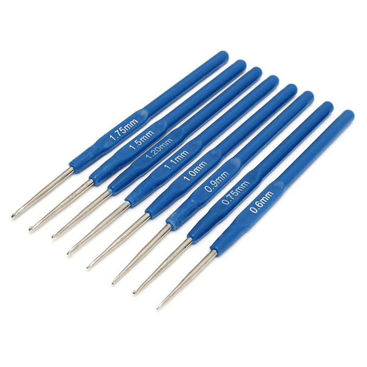 16 Sizes Aluminum Sweater Scarf Hat Crochet Hooks DIY Craft Knitting Needle Kits