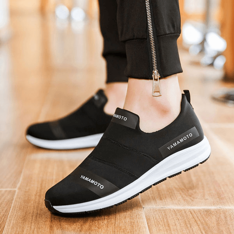 Men Breathable Slip on Soft Loafers Casual Sneakers