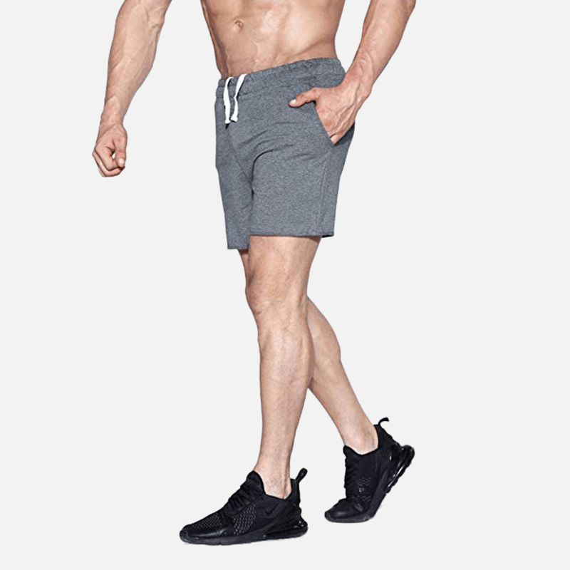 Mens Sport Breathable Loose Elastic Waist Runnin Shorts