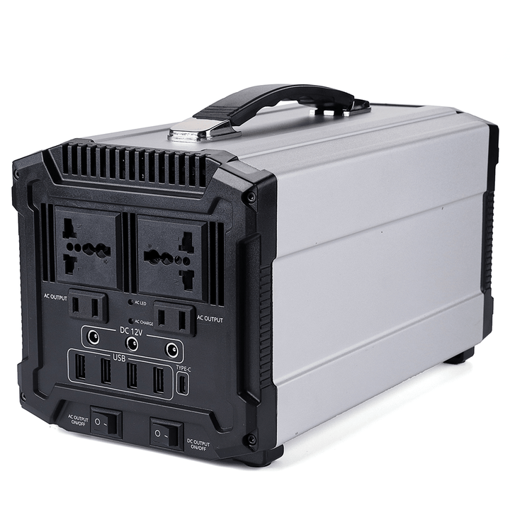 296Wh 600W Peak Solar Powered System Generator Supply Pure Sine Wave Source Energy Storage Battery